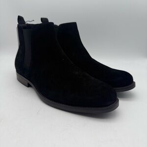 BRAND NEW Sonoma Murray Black Suede Ankle Boots Cushioned Footbed Men's Sz 9.5 W